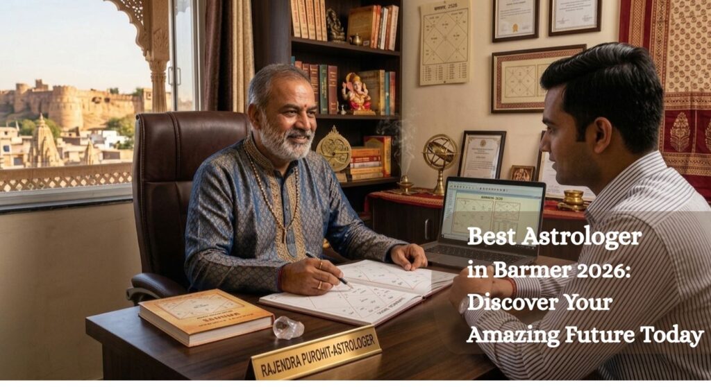 Best Astrologer in Barmer 2026 - Rajendra Purohit consultation with client